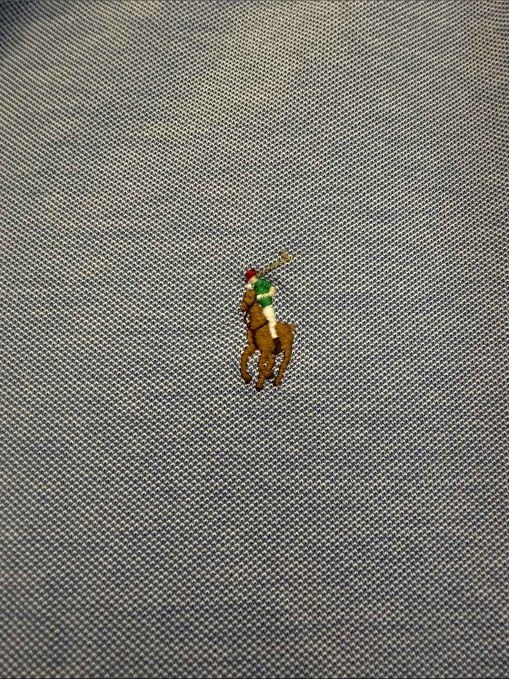 Ralph Lauren Knit Oxford Polo Shirt Blue XL